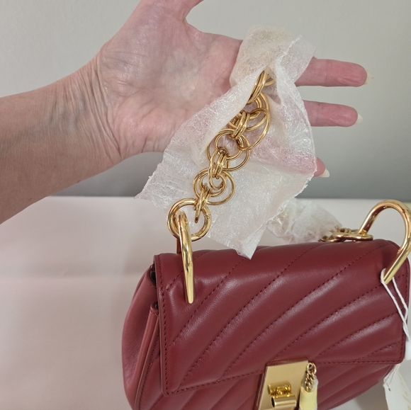 Chloe Red Leather Small Bag - Picture 3 of 9